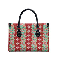 Hawaii Ohia Lehua Leather Bag Tropical Vibes Crimson