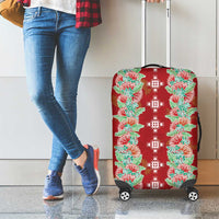 Hawaii Ohia Lehua Luggage Cover Tropical Vibes Crimson