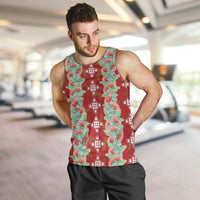 Hawaii Ohia Lehua Men Tank Top Tropical Vibes Crimson