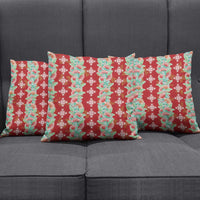 Hawaii Ohia Lehua Pillow Cover Tropical Vibes Crimson