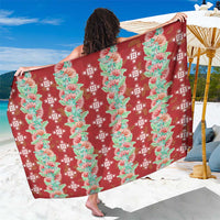Hawaii Ohia Lehua Sarong Tropical Vibes Crimson