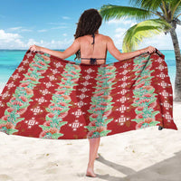 Hawaii Ohia Lehua Sarong Tropical Vibes Crimson