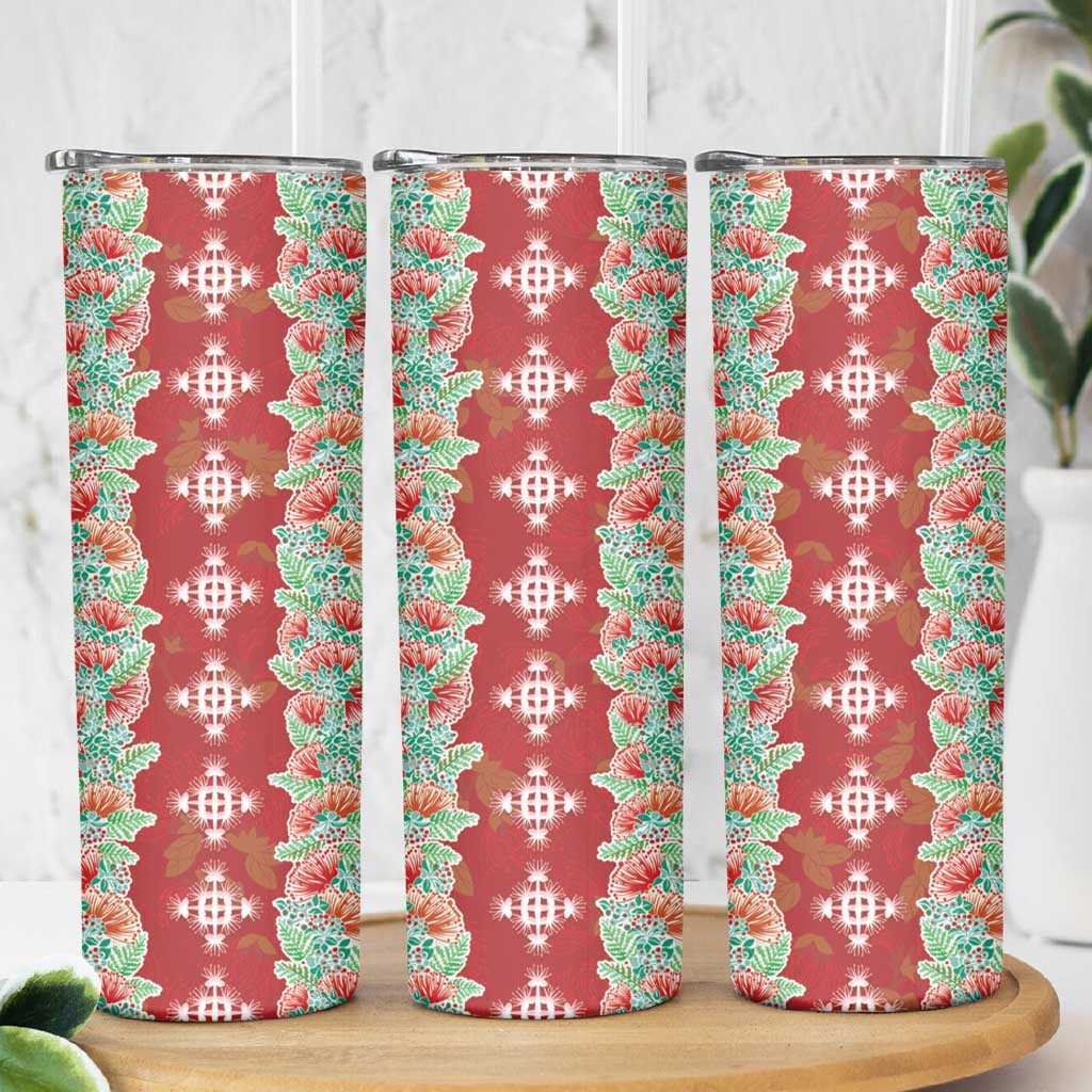 Hawaii Ohia Lehua Skinny Tumbler Tropical Vibes Crimson