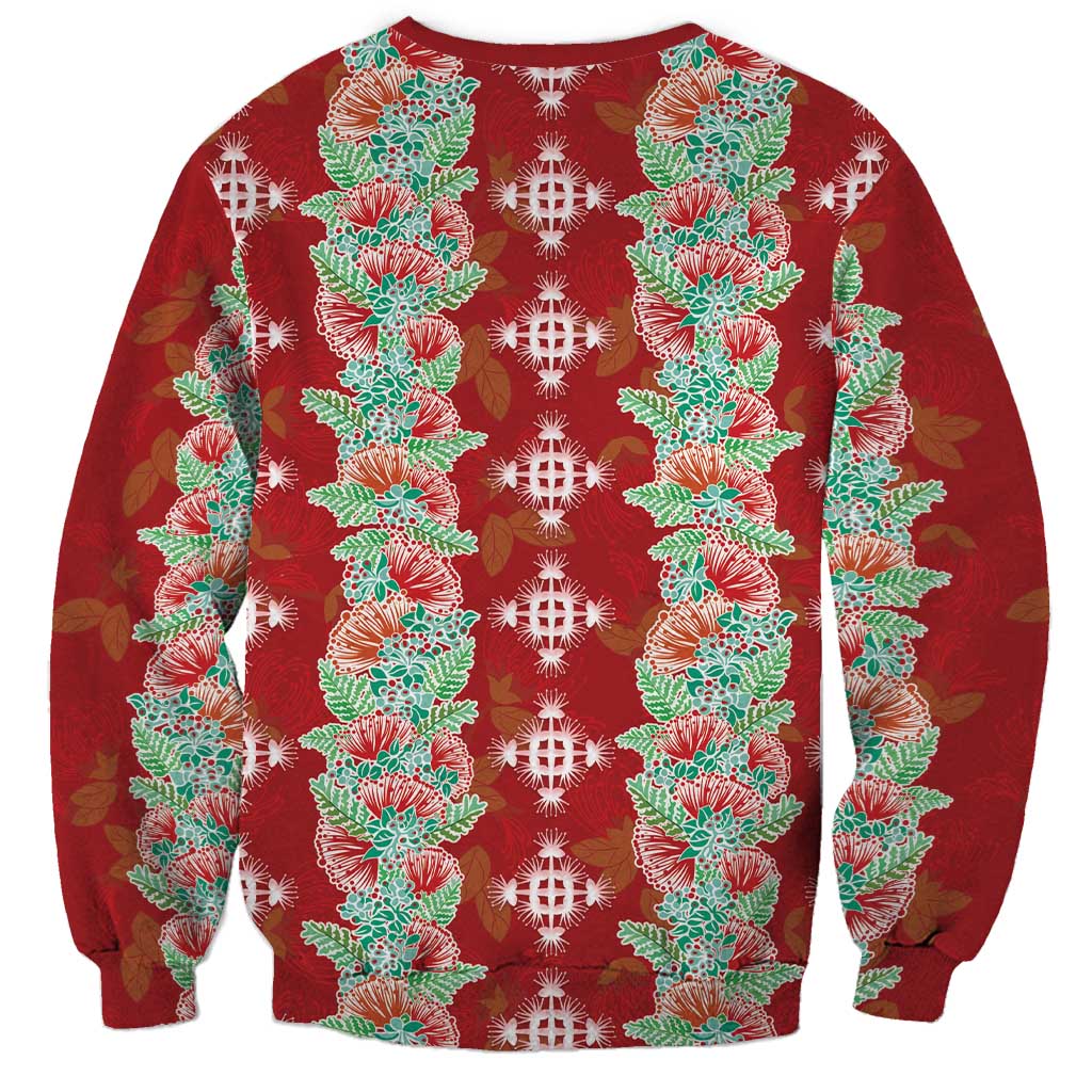 Hawaii Ohia Lehua Sweatshirt Tropical Vibes Crimson
