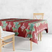 Hawaii Ohia Lehua Tablecloth Tropical Vibes Crimson