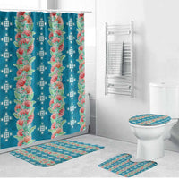 Hawaii Ohia Lehua Bathroom Set Tropical Vibes Teal