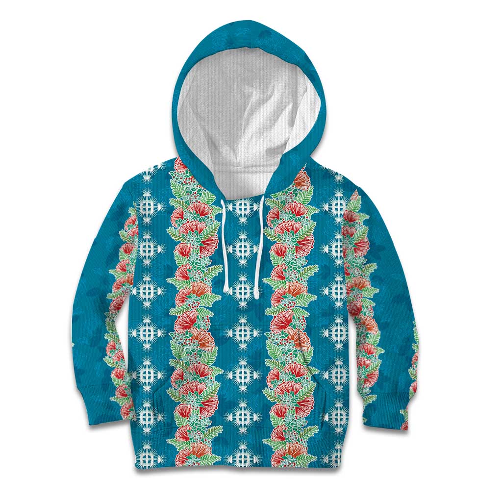 Hawaii Ohia Lehua Kid Hoodie Tropical Vibes Teal
