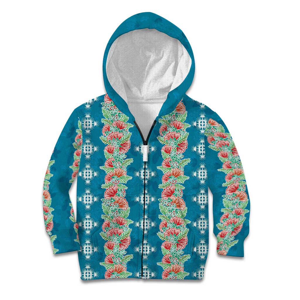Hawaii Ohia Lehua Kid Hoodie Tropical Vibes Teal