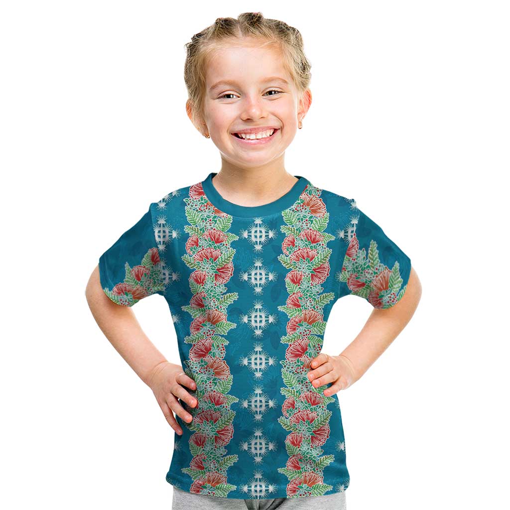 Hawaii Ohia Lehua Kid T Shirt Tropical Vibes Teal