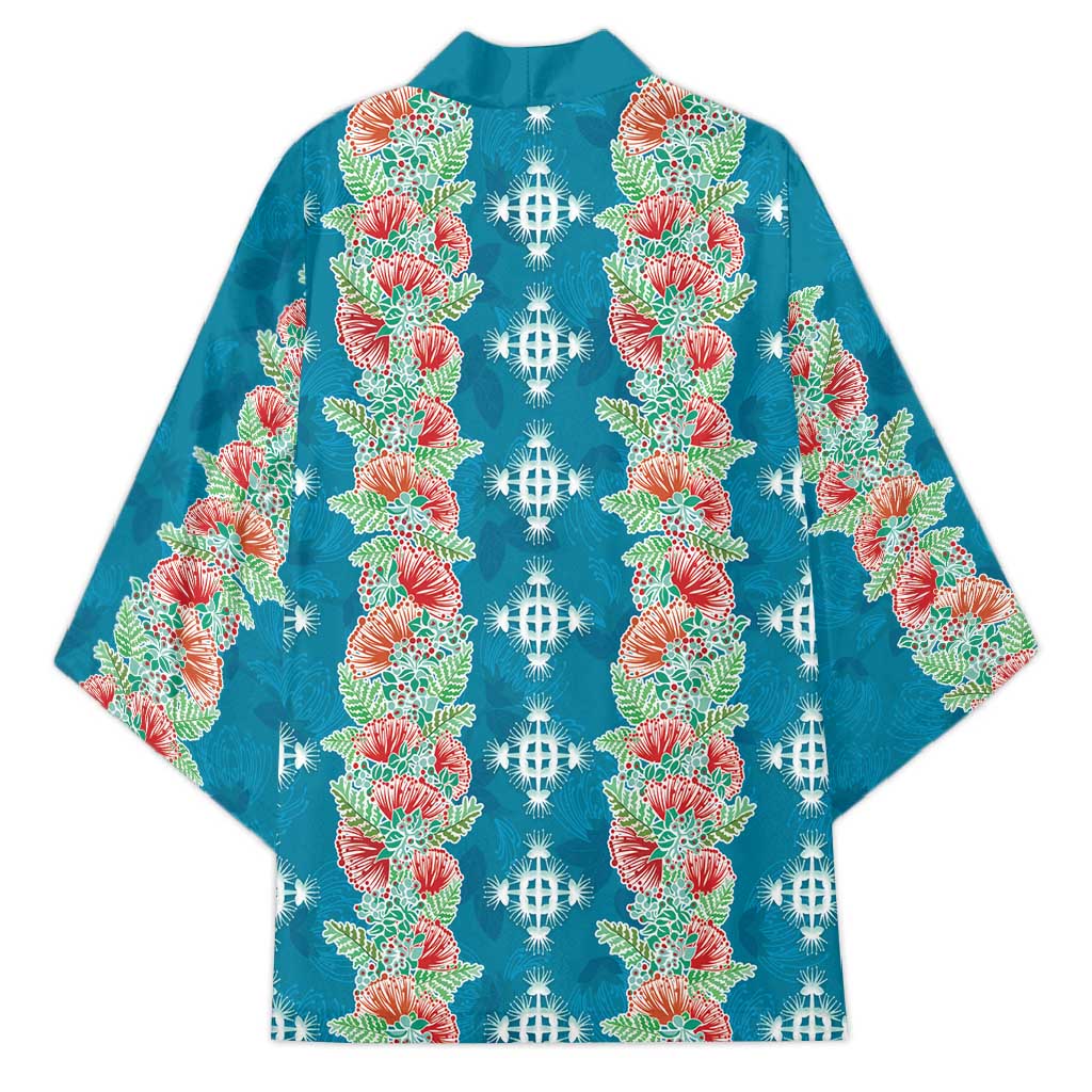 Hawaii Ohia Lehua Kimono Tropical Vibes Teal