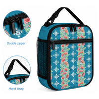 Hawaii Ohia Lehua Lunch Bag Tropical Vibes Teal LT05 - Polynesian Pride