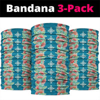 Hawaii Ohia Lehua Neck Gaiter Tropical Vibes Teal