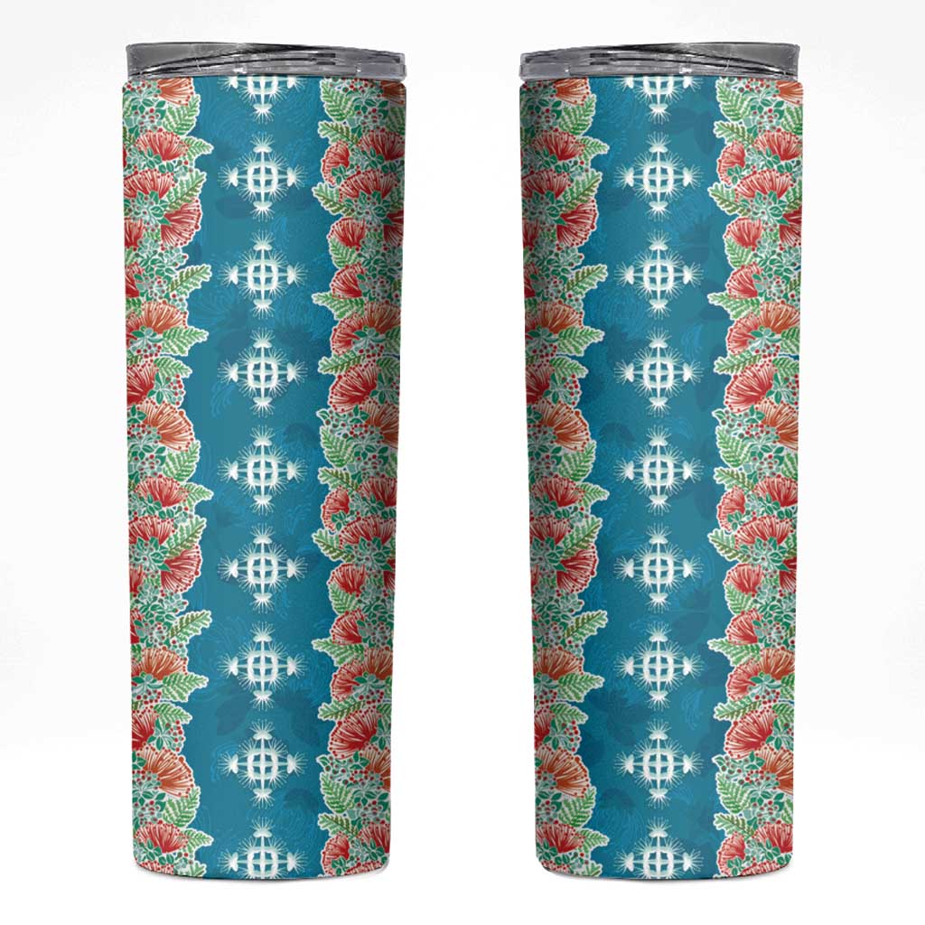 Hawaii Ohia Lehua Skinny Tumbler Tropical Vibes Teal