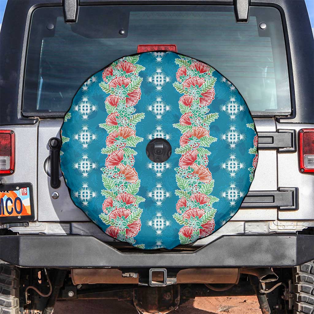 Hawaii Ohia Lehua Spare Tire Cover Tropical Vibes Teal