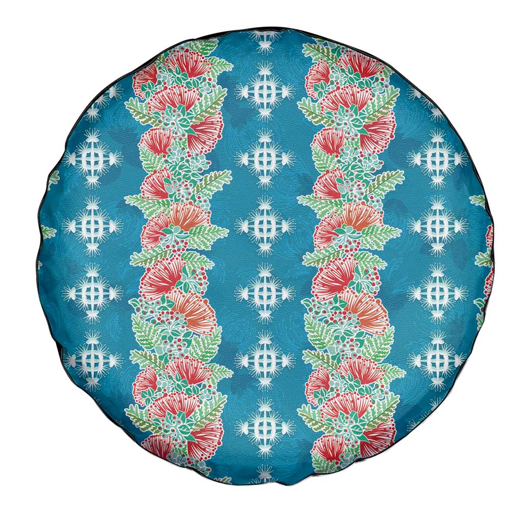 Hawaii Ohia Lehua Spare Tire Cover Tropical Vibes Teal