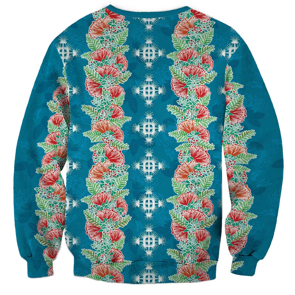 Hawaii Ohia Lehua Sweatshirt Tropical Vibes Teal