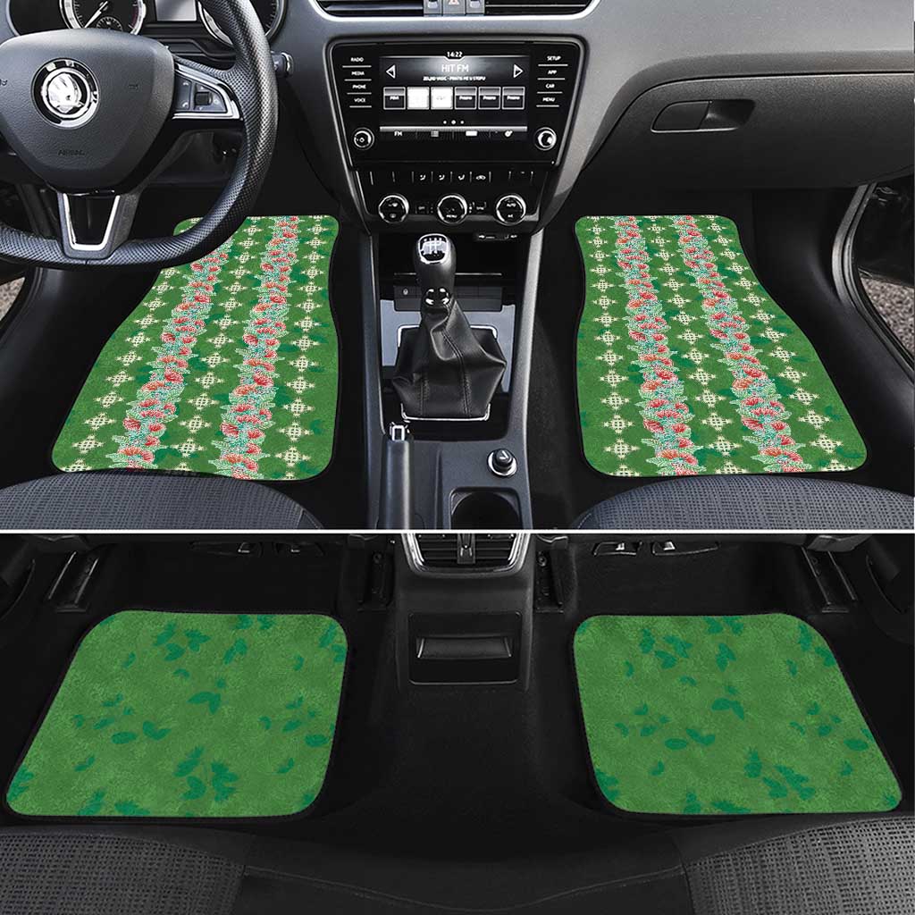 Hawaii Ohia Lehua Car Mats Tropical Vibes Green