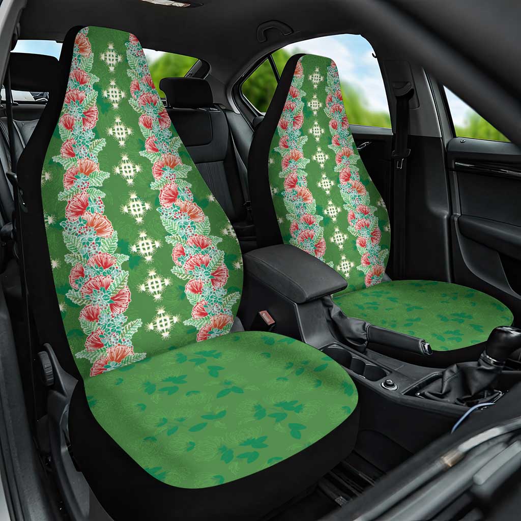 Hawaii Ohia Lehua Car Seat Cover Tropical Vibes Green