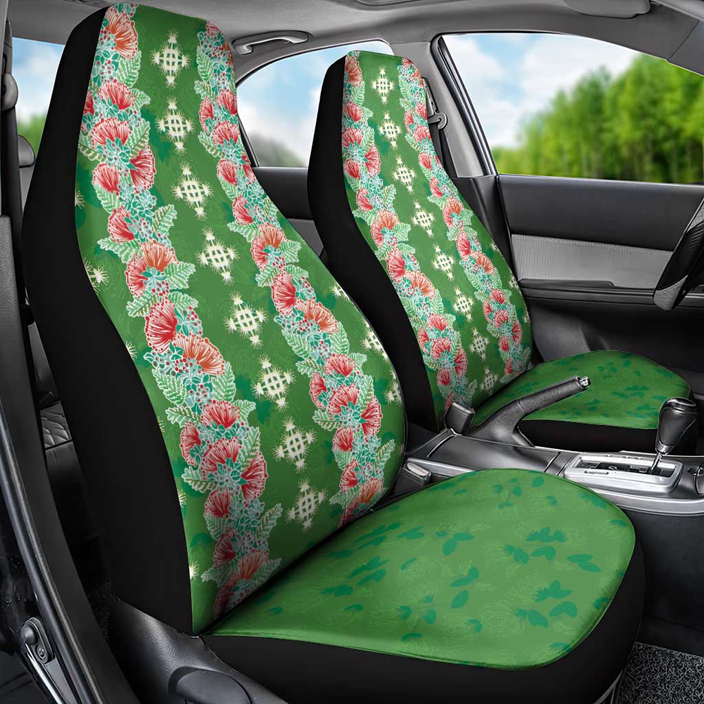 Hawaii Ohia Lehua Car Seat Cover Tropical Vibes Green