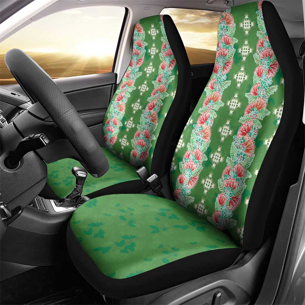 Hawaii Ohia Lehua Car Seat Cover Tropical Vibes Green