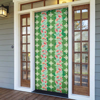 Hawaii Ohia Lehua Door Cover Tropical Vibes Green