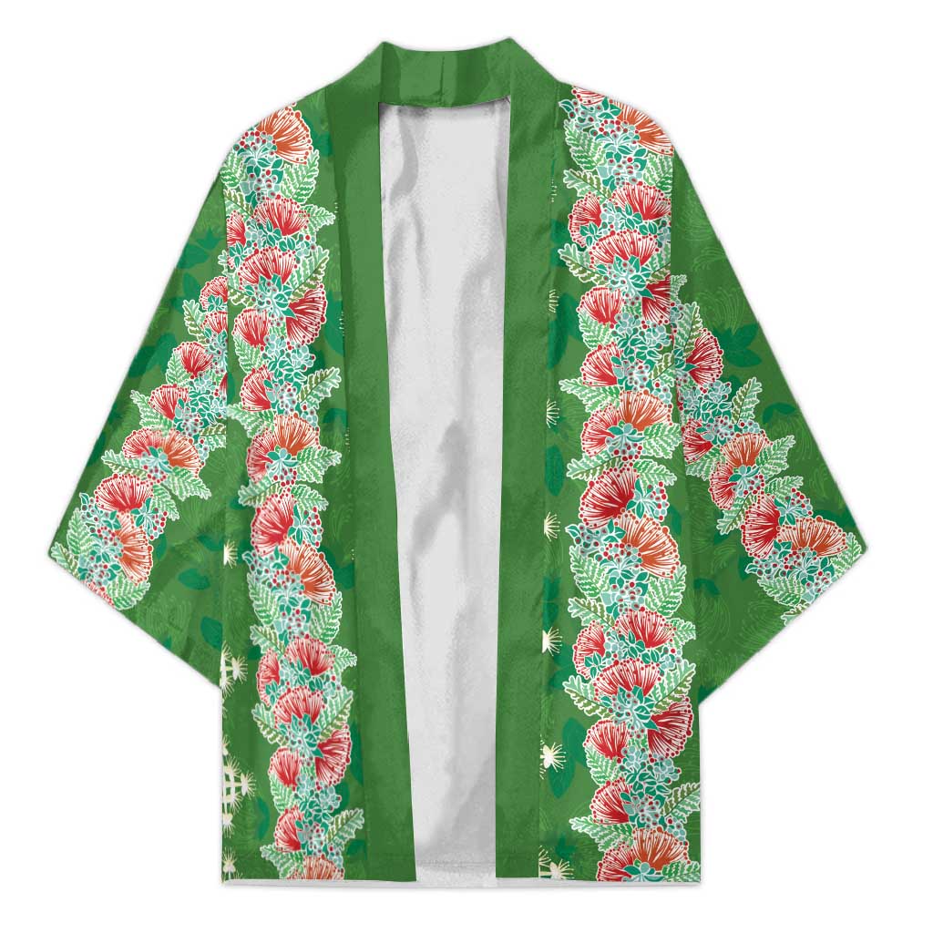 Hawaii Ohia Lehua Kimono Tropical Vibes Green