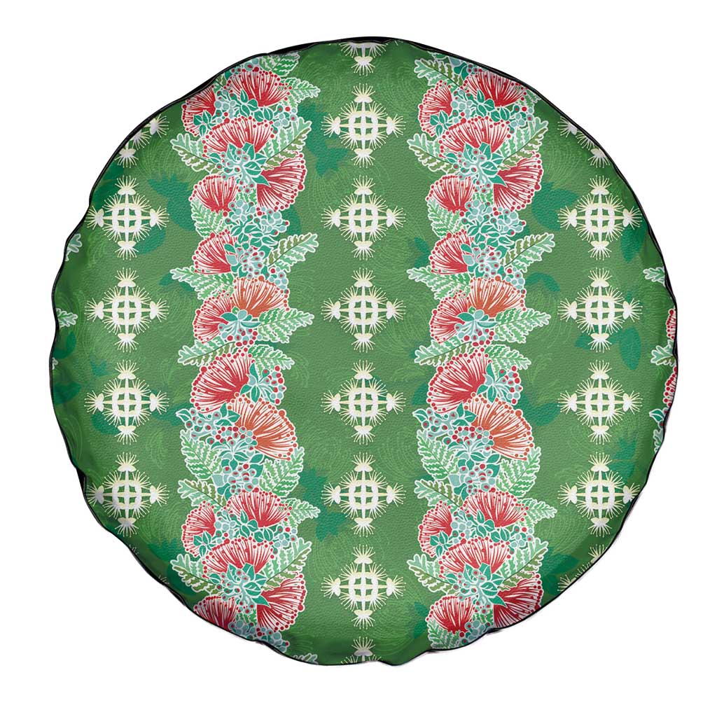 Hawaii Ohia Lehua Spare Tire Cover Tropical Vibes Green