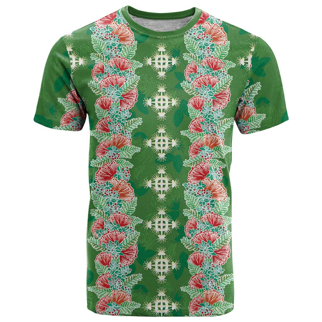 Hawaii Ohia Lehua T Shirt Tropical Vibes Green