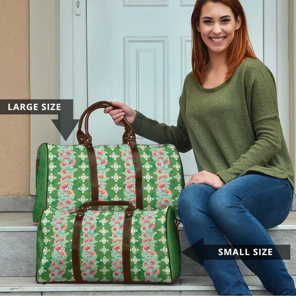 Hawaii Ohia Lehua Travel Bag Tropical Vibes Green