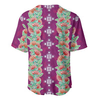 Hawaii Ohia Lehua Baseball Jersey Tropical Vibes Fuchsia