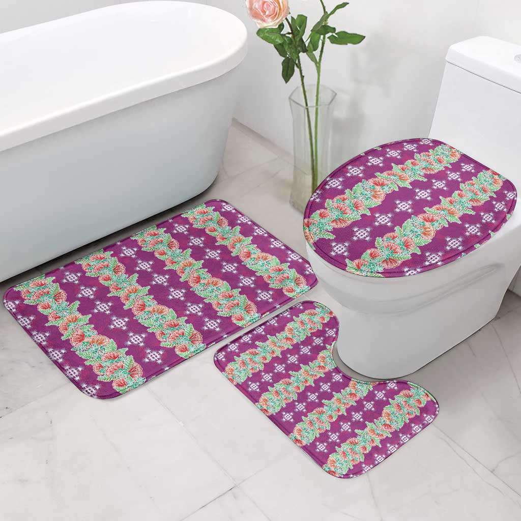 Hawaii Ohia Lehua Bathroom Set Tropical Vibes Fuchsia