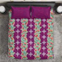 Hawaii Ohia Lehua Bedding Set Tropical Vibes Fuchsia