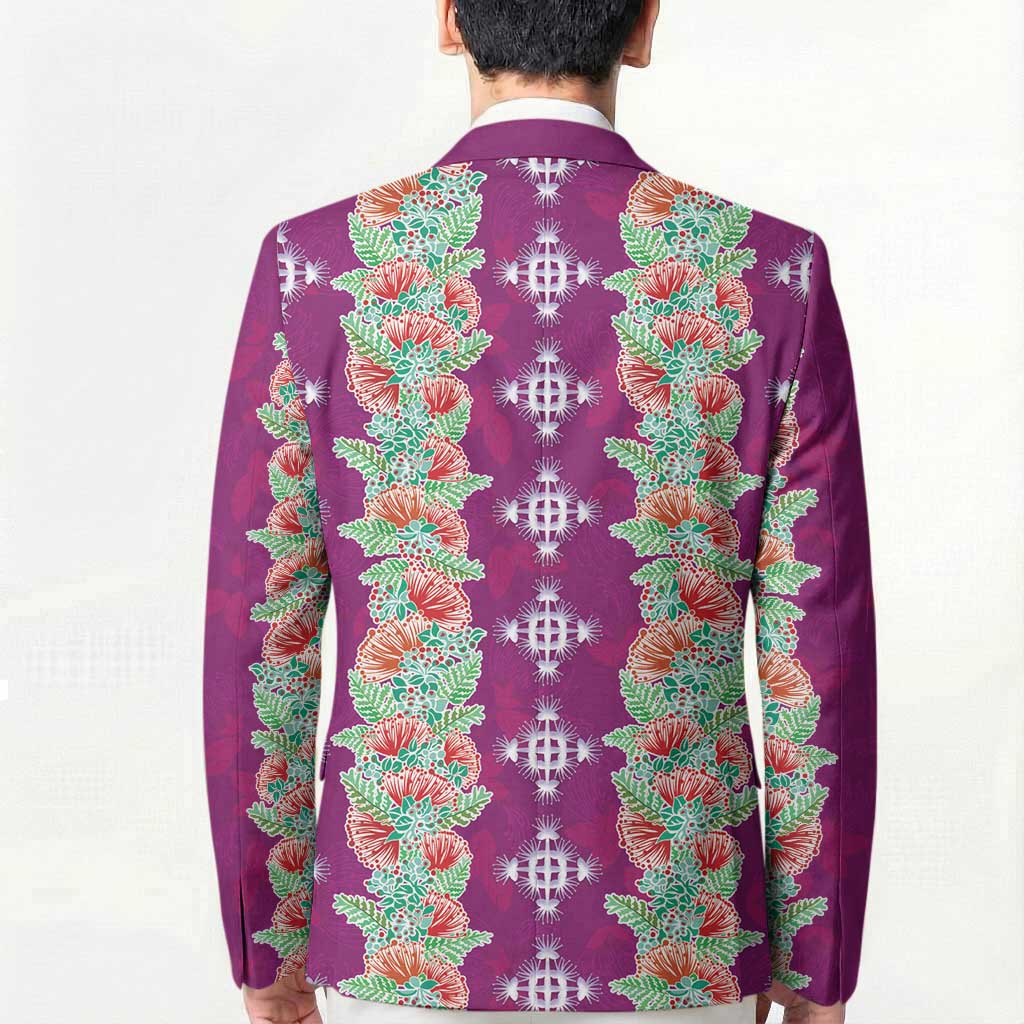 Hawaii Ohia Lehua Blazer Tropical Vibes Fuchsia