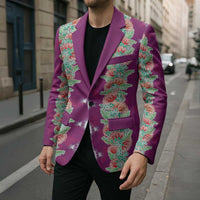 Hawaii Ohia Lehua Blazer Tropical Vibes Fuchsia