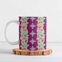Hawaii Ohia Lehua Ceramic Mug Tropical Vibes Fuchsia