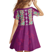 Hawaii Ohia Lehua Family Matching Long Sleeve Bodycon Dress and Hawaiian Shirt Tropical Vibes Fuchsia LT05 - Polynesian Pride