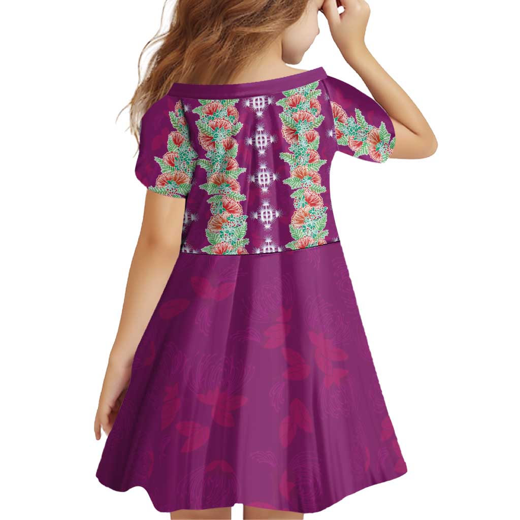 Hawaii Ohia Lehua Family Matching Off Shoulder Maxi Dress and Hawaiian Shirt Tropical Vibes Fuchsia LT05 - Polynesian Pride