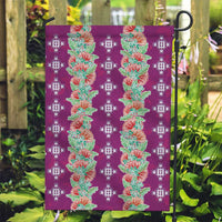 Hawaii Ohia Lehua Garden Flag Tropical Vibes Fuchsia