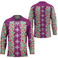 Hawaii Ohia Lehua Hockey Jersey Tropical Vibes Fuchsia
