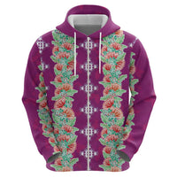 Hawaii Ohia Lehua Hoodie Tropical Vibes Fuchsia