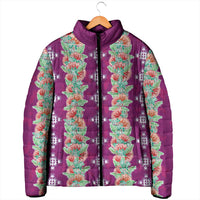 Hawaii Ohia Lehua Padded Jacket Tropical Vibes Fuchsia