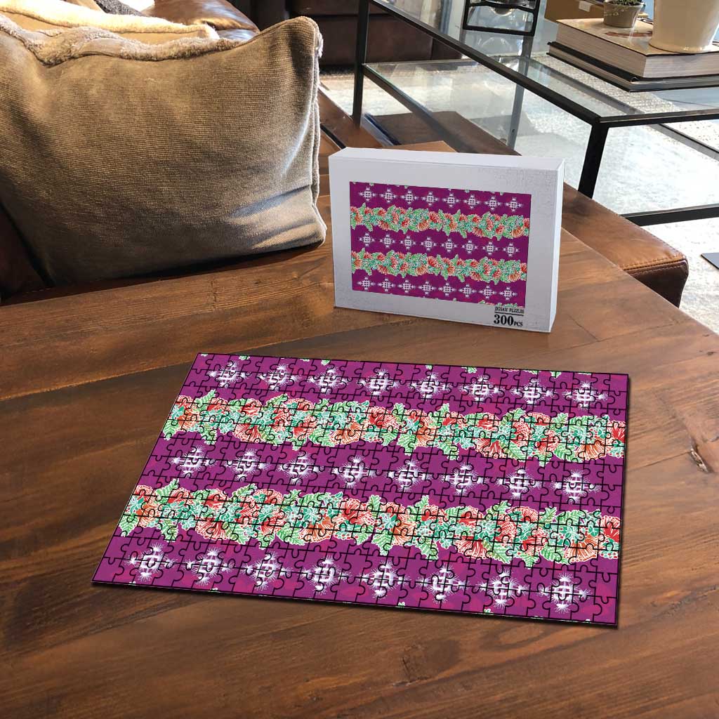 Hawaii Ohia Lehua Puzzle Tropical Vibes Fuchsia