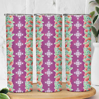 Hawaii Ohia Lehua Skinny Tumbler Tropical Vibes Fuchsia