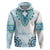 Africa Dashiki Hoodie With Polynesian Pattern Blue Version LT05 Pullover Hoodie Blue - Polynesian Pride