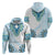 Africa Dashiki Hoodie With Polynesian Pattern Blue Version LT05 - Polynesian Pride