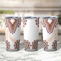 Africa Dashiki Tumbler Cup With Polynesian Pattern Beige Version