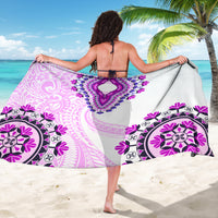 Africa Dashiki Sarong With Polynesian Pattern Pink Version