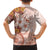 Tonga Ngatu Pattern With Light Tabasco Hibiscus Hawaiian Shirt Oil Painting Style LT05 - Polynesian Pride