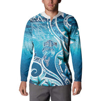 Polynesia World Ocean Day Button Sweatshirt Ocean Style