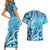 Polynesia World Ocean Day Couples Matching Short Sleeve Bodycon Dress and Hawaiian Shirt Ocean Style